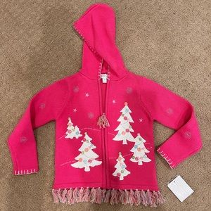 Savannah Pink Christmas Sweater.  Little Girls size 5T